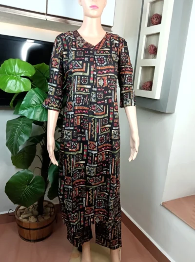Adiva Tribal Print Cotton 2-Piece Cord Set - LYK 7134