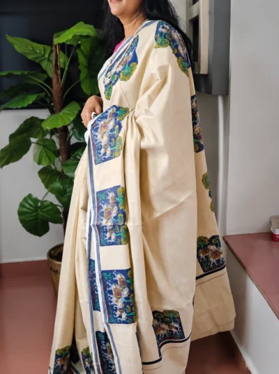 Royal Elephant Motif Tissue Saree -LYK 7140